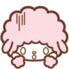 Стикер 17 😏My Melody Bunny Emoji