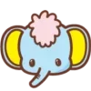Стикер 8 😏My Melody Bunny Emoji
