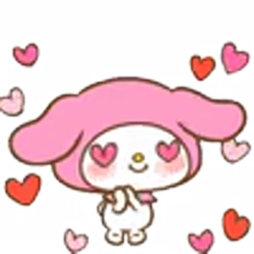 😍 Эмодзи «My Melody Emoji Pack» для Telegram