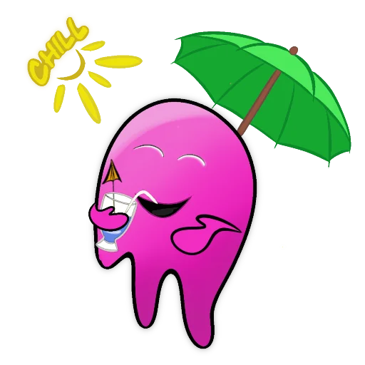 😊 Стикер «PinkGhost» для Telegram