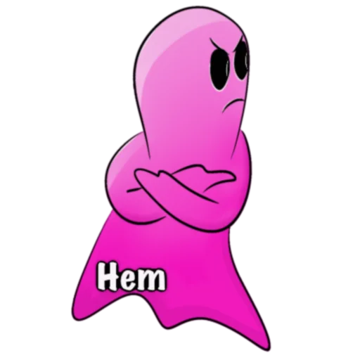 😤 Стикер «PinkGhost» для Telegram