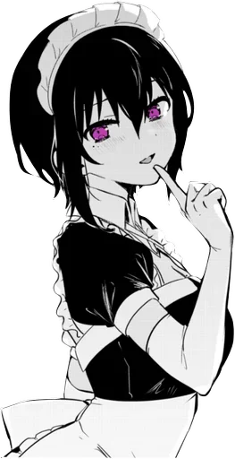 ☝️ Стикер «My Recently Hired Maid Is Suspicious» для Telegram