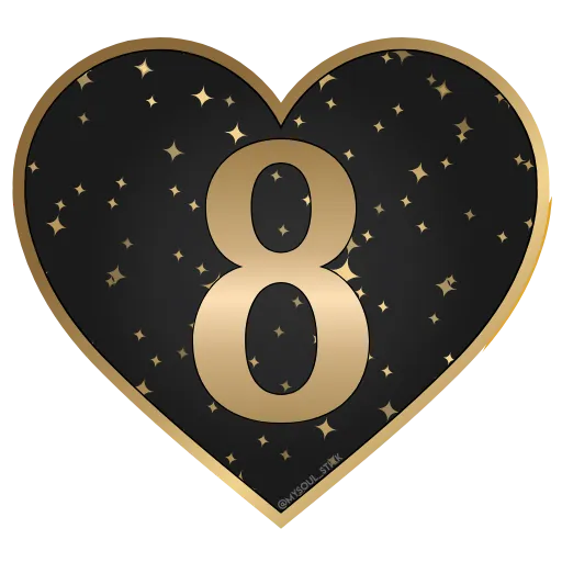 🖤 Стикер «Golden Dust Font» для Telegram