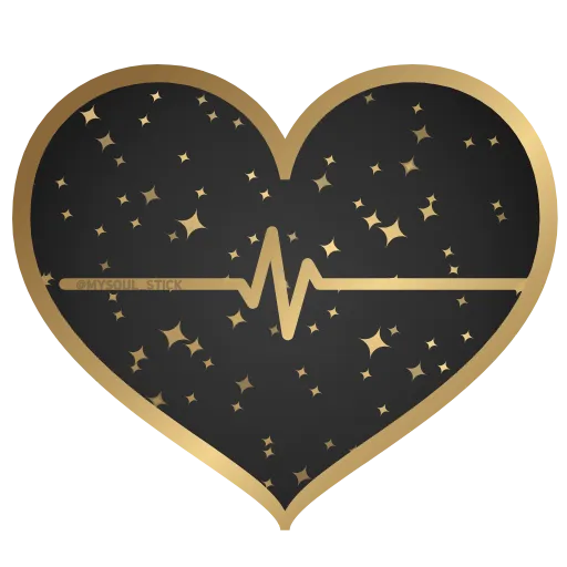 🖤 Стикер «Golden Dust Font» для Telegram
