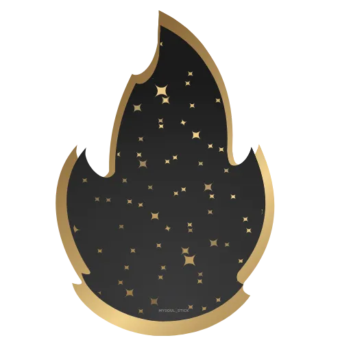 🔥 Стикер «Golden Dust Font» для Telegram
