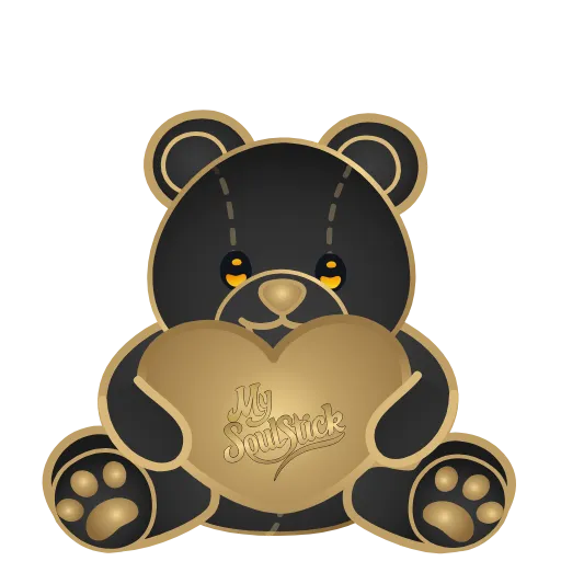 🧸 Стикер «Golden Dust Font» для Telegram
