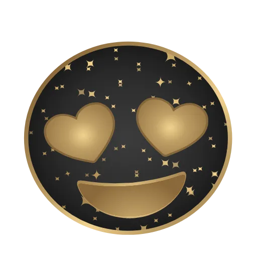 😍 Стикер «Golden Dust Font» для Telegram