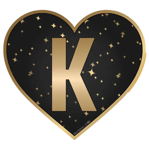 🖤 Стикер «Golden Dust Font» для Telegram