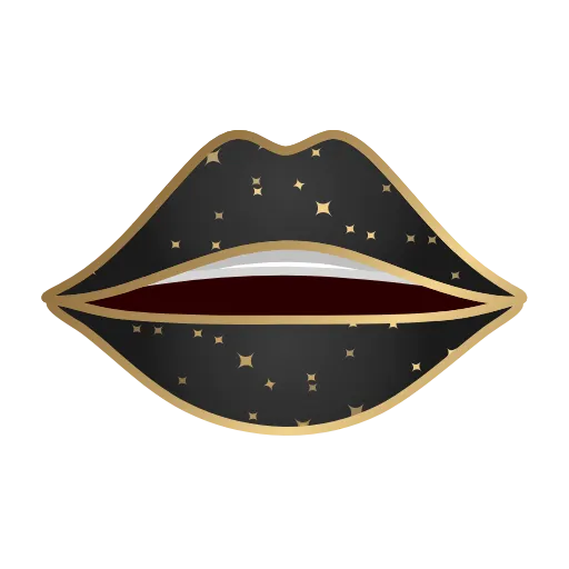 👄 Стикер «Golden Dust Font» для Telegram