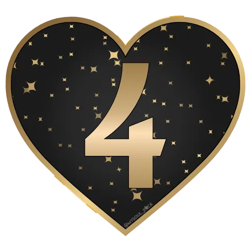 🖤 Стикер «Golden Dust Font» для Telegram