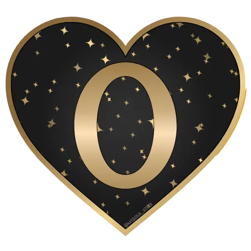 🖤 Стикер «Golden Dust Font» для Telegram