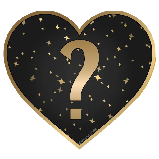 ❔ Стикер «Golden Dust Font» для Telegram