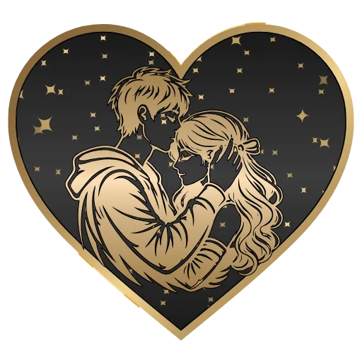 🖤 Стикер «Golden Dust Font» для Telegram