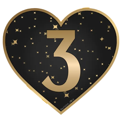 🖤 Стикер «Golden Dust Font» для Telegram