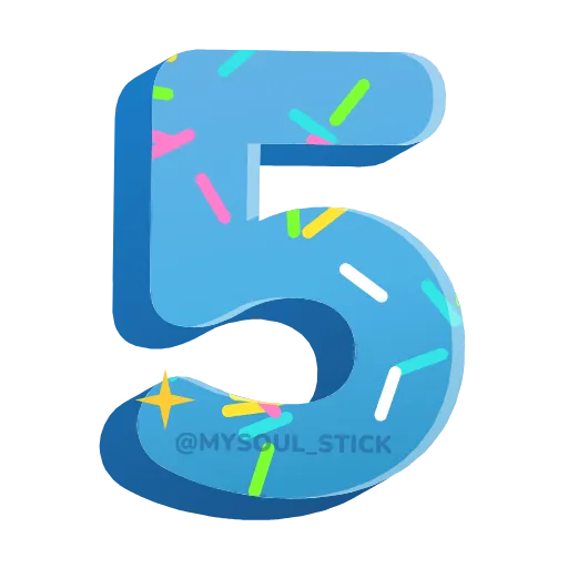 5️⃣ Стикер «Bithday Party» для Telegram