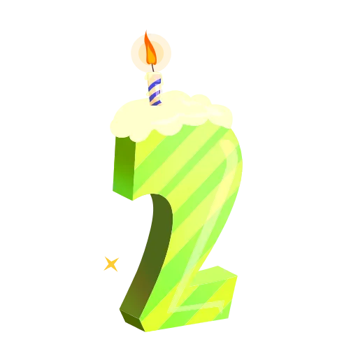 2️⃣ Стикер «Bithday Party» для Telegram