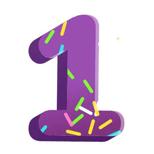 1️⃣ Стикер «Bithday Party» для Telegram