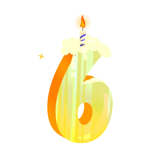 6️⃣ Стикер «Bithday Party» для Telegram