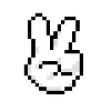 ✌️ Эмодзи «mysterious rabbit» для Telegram