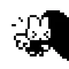 🖤 Эмодзи «mysterious rabbit» для Telegram