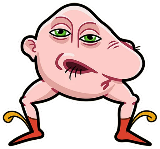 🤩 Стикер «Мистический шёпот без» для Telegram