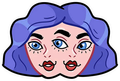 🤩 Стикер «Мистический шёпот без» для Telegram
