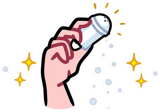 🤩 Стикер «Мистический шёпот без» для Telegram