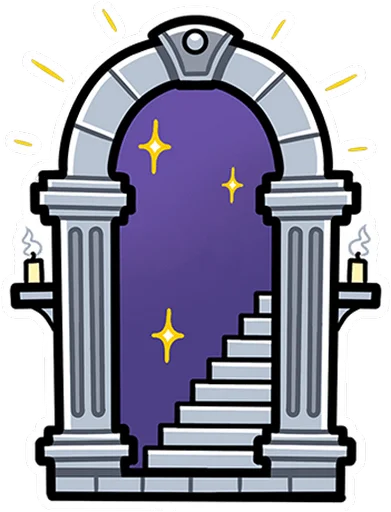 🤩 Стикер «Мистический шёпот без» для Telegram