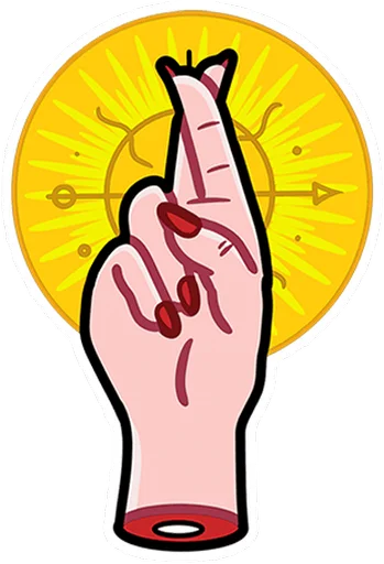 🤩 Стикер «Мистический шёпот без» для Telegram