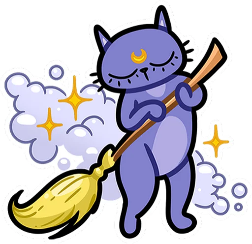 🤩 Стикер «Мистический шёпот без» для Telegram