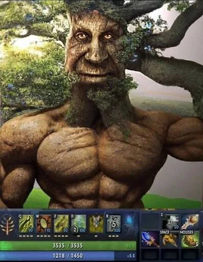 💪 Стикер «mystical tree» для Telegram