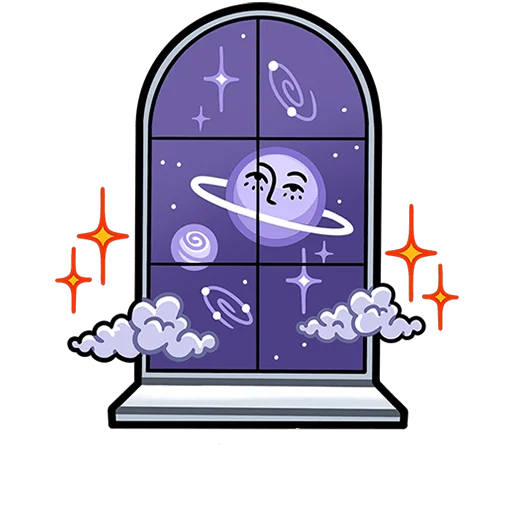 🌠 Стикер «Мистический шепот без текста» для Telegram