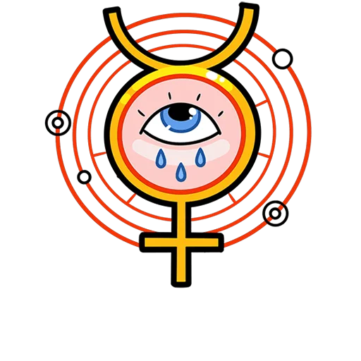 👁 Стикер «Мистический шепот без текста» для Telegram