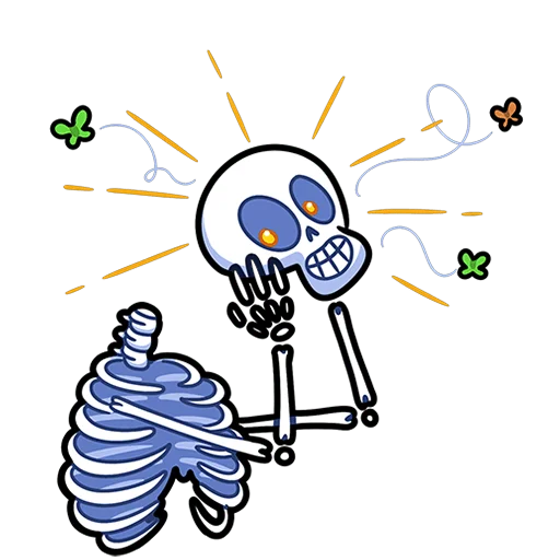 💀 Стикер «Мистический шепот без текста» для Telegram
