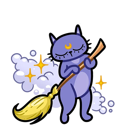 🧹 Стикер «Мистический шепот без текста» для Telegram
