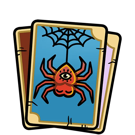 🕷 Стикер «Мистический шепот без текста» для Telegram