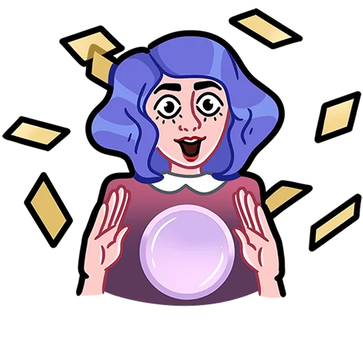 🔮 Стикер «Мистический шепот без текста» для Telegram