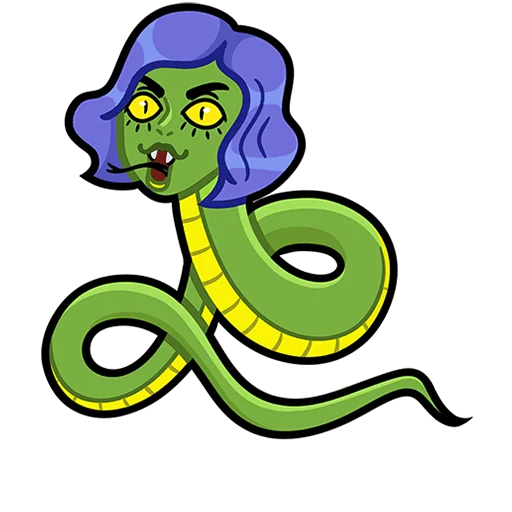 🐍 Стикер «Мистический шепот без текста» для Telegram