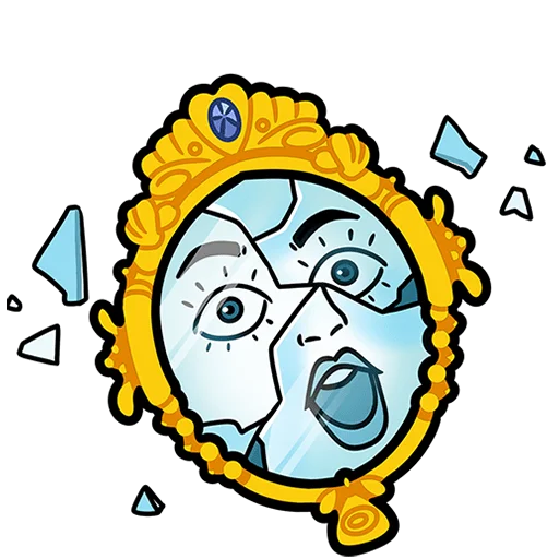 🪞 Стикер «Мистический шепот без текста» для Telegram
