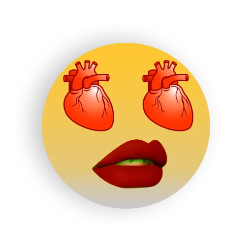 😍 Стикер «Strange faces» для Telegram