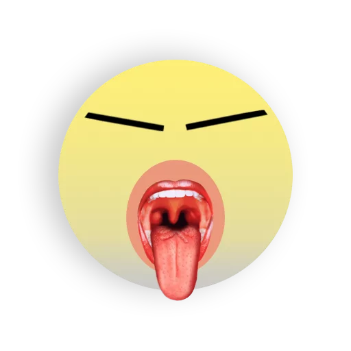 😝 Стикер «Strange faces» для Telegram