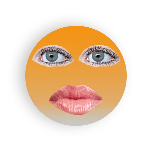 😚 Стикер «Strange faces» для Telegram