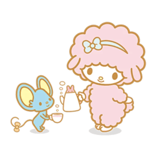 🍵 Стикер «My sweet piano» для Telegram