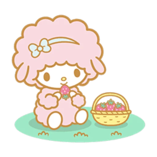 🍓 Стикер «My sweet piano» для Telegram