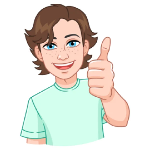 👍 Стикер «Мой vmoji но это Дим-Димыч» для Telegram