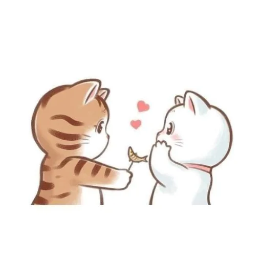 👂 Стикер «Cute cats» для Telegram