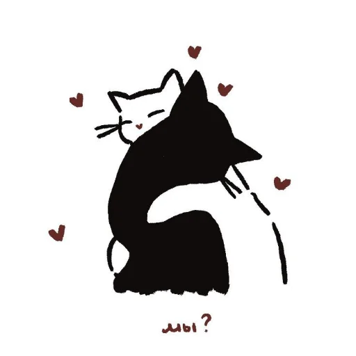 🐦 Стикер «Cute cats» для Telegram