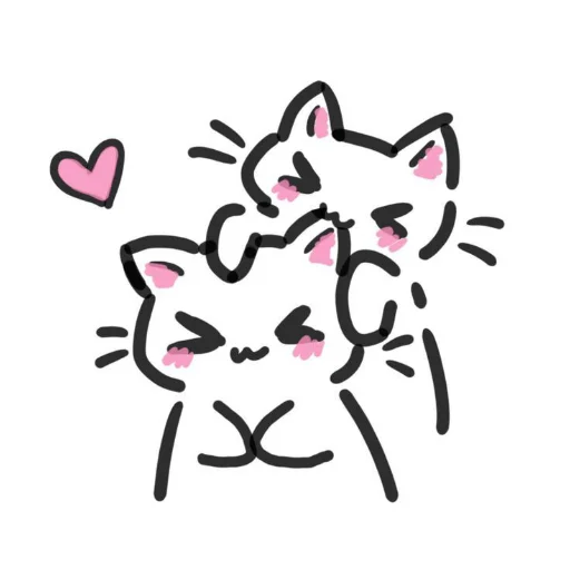 🐱 Стикер «Cute cats» для Telegram