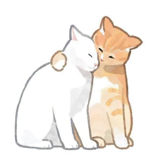 🐱 Стикер «Cute cats» для Telegram