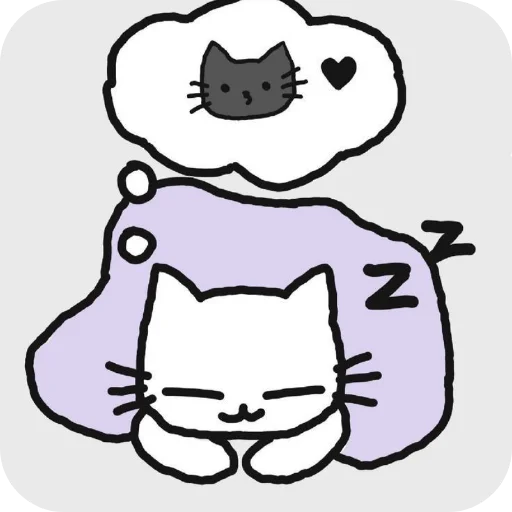 🐱 Стикер «Cute cats» для Telegram